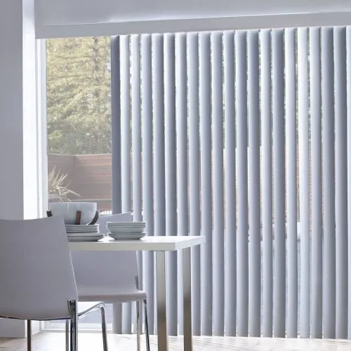 Faux Wood Vertical Patio Blind
